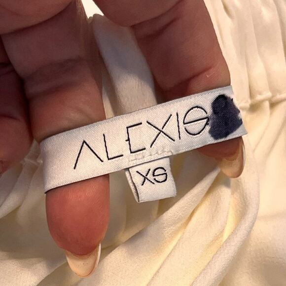 Alexis White Cold Shoulder Knee Length Dress XS - Picture 8 of 11